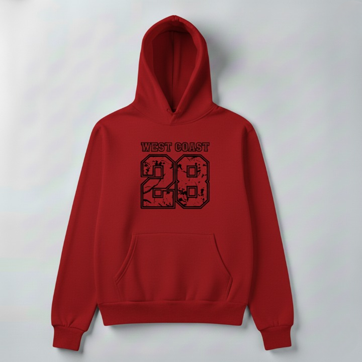 28 West Coast Printed Hoodie