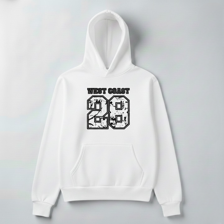 28 West Coast Printed Hoodie