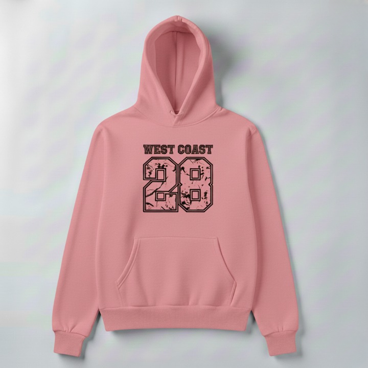 28 West Coast Printed Hoodie